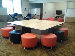 Tables Which Can Be Put Together To Make A Larger Group Study Table Low Stools Which Are Easy To Lift And Move Gvsu Low Stool Study Table Table
