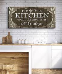 Maybe you would like to learn more about one of these? Kitchen Wall Art Welcome To Our Kitchen Wood Frame Ready To Hang Sense Of Art