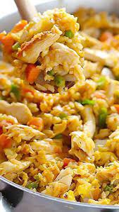 Spicy Chicken Fried Rice Gimme Some Oven Recipe Cooking Recipes Fried Rice Recipes