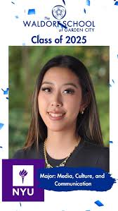 Nina Wang is heading to NYU to explore Media, Culture, and Communication.  Your creativity will shine brightly in the city that never sleeps!  Congratulations, Nina!, @nyuniversity, #Waldorf ...