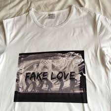 eng jungkook talks about his mixtape and abs during fake love bbmas performance credit goes to its owner. Bts Fake Love Inspired T Shirt Entertainment K Wave On Carousell