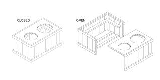 Build a dog bowl stand using free plans. Dog Feeding Station Plans Large Breed Feeder With Food Storage Woodwork Junkie