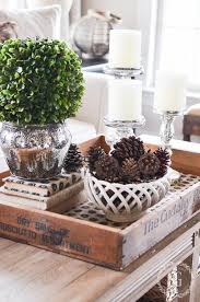 Cozy And Warm Winter Decorating Stonegable Coffee Table Centerpieces Decorating Coffee Tables Funky Home Decor