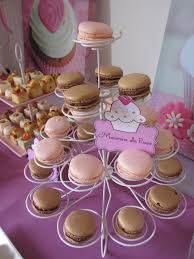 More Display Of French Macarons This Time On A Cupcake Stand Dessert Buffet Macarons French Macarons