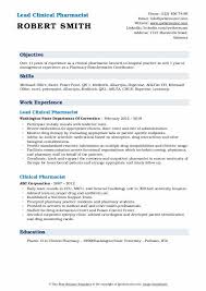 / 9+ pharmacist curriculum vitae templates. Clinical Pharmacist Resume Samples Qwikresume