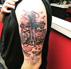 Commonly seen as a religious symbol, the cross can actually symbolize a variety of things for different people. Top 30 Beautiful Cross Tattoos For Men Amazing Cross Tattoos Of 2019