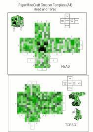 Papercraft Giant Creeper Paper Crafts Creepers Minecraft Crafts