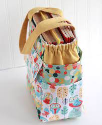 Art Caddy Tote A Softer Side Gingercake In 2020 Art Caddy Tote Bags Sewing Diy Handmade Bags