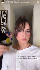 Paige DeSorbo's Silver Area Top at New York Fashion Week: Photo