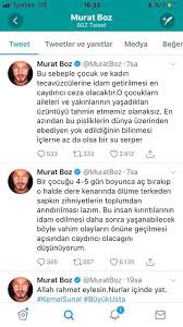 Bir twitter kullanıcısı ile tartışan murat boz'un, bir kullanıcıya köpeklik yapma, teröristlik yapma diyerek twitter'da cumhuriyet'in yıkılmasına bu kadar hevesli olan murat boz'un çaresiz saldırıları. Murat Boz A Anlamsiz Linc Son Dakika Magazin Haberleri