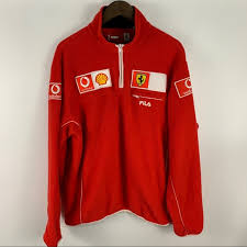 Rare ferrari fila mens jumper sweater xxl in very good condition. Fila Jackets Coats Fila X Ferrari Quarter Zip Fleece Pullover Poshmark