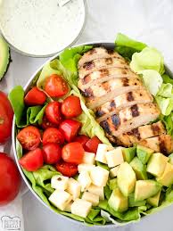 Check spelling or type a new query. Grilled Chicken Salad With Pesto Ranch Dressing Butter With A Side Of Bread