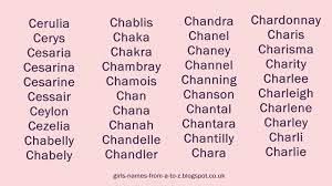 The history of the church is full of many female / women catholic saints, who received recognition for great deeds or meritorious conduct. Girls Names From A To Z Girls Names Starting With C