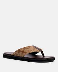 Men'S Coach Signature Flip-Flop | Zappos.Com