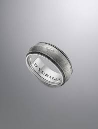 Knife Edge Band Ring With Meteorite David Yurman Mens Jewelry Rings Watches For Men