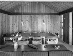 Penmayne Cross, Rock, Cornwall: the dining area entirely lined in pine  boards