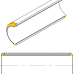 Metallurgically CRA cladded pipes