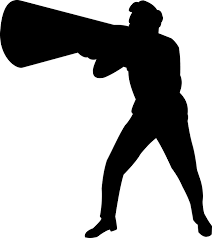 Megaphone Silhouette Man Free Vector Graphic On Pixabay Silhouette of man with beard. megaphone silhouette man free vector