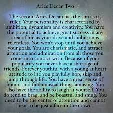 Aries Decan 2 March 31 April 10 Aries Decans Astrology Badastrology Starsigns Zodiac Taurus Decans Astrology Taurus Quotes
