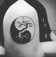 Most people know the meaning of yin yang tattoo but you can give them more to think about by adding a mysterious object (like a tree or african tribe tattoos) to your yin yang tattoo. 50 Matching Yin Yang Tattoos For Couples 2021 Simple Designs