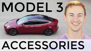 Tesla model 3 car accessories. Top 8 Must Have Tesla Model 3 Accessories Youtube