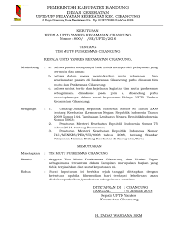 Permenkes nomor 75 tahun 2014 tentang puskesmas; Sk Tim Mutu Puskesmas