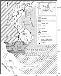 Location Map Of The Lower Indus Basin And Indus Delta