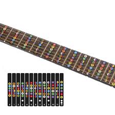 Guitar Fretboard Notes Map Labels Sticker Fingerboard Fret