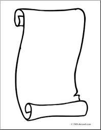 Clip Art Scroll 3 Coloring Page Abcteach Scroll Templates Sunday School Crafts Free Clip Art