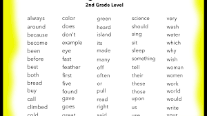 Thousands of sentences available for dictation, from beginner to advanced. Learn 2nd Grade English Sight Words You Tube Youtube