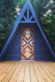 When picturing a cabin in the woods it's usually the sort of rustic, shabby structure that's built with reclaimed wood and logs and other similar. A Frame Tiny Houses How To Build Free Tiny House A Frame Plans The Tiny Life
