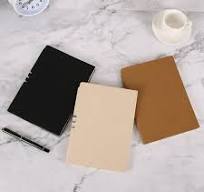 Luxury A5 PU Leather Notebook with Elegant Thermal Binding