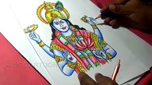 How To Draw Lord Sri Maha Vishnu Drawing Youtube Please, feel free to share these drawing images with your friends. how to draw lord sri maha vishnu drawing