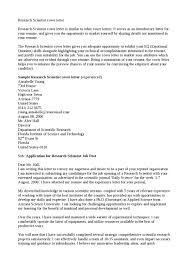 Research Scientist Cover Letter By Stela Rodrick Issuu