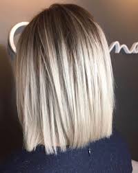 Love This Blunt One Length For The Perfect Most Flattering Short Haircut This Balayage Is Stunning Balayage Straight Hair Pin Straight Hair Hair Styles