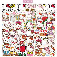 288 5 by mglauser in cupcakes by chikako in cake by dressformdiaries in costumes & cosplay by jennadillon84 in cupcakes by maragato in computers by deandrascrafts in halloween by elyssecf in gift wrapping by carleyy. 100pcs Hello Kitty Stickers Japanese Sanrio Kawaii Stickers Aesthetic Vinyl Stickers For Water Bottles Skateboard Laptop For Kids Adults Teens Waterproof Sticker Packs