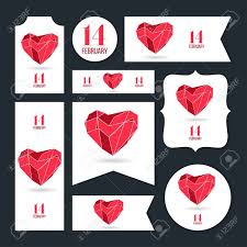 Coleccion De Tarjetas De Dia De San Valentin 14 De Febrero Amor Del Corazon Notas Pegatinas Etiquetas Etiquetas Con El Ornamento Ilustraciones Lindo Plantilla Para El Album De Recortes Envoltura Cuadernos Ilustraciones