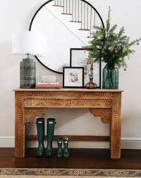 99 Comfy Christmas Living Room Decoration Ideas Decor Home Decor Entry Table