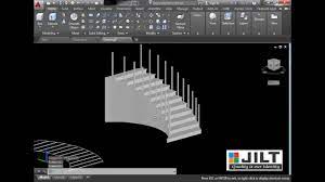 Autocad 3d Staircase Design In Dual Curved Staircase With Commands Autocad Staircase Design Curved Staircase