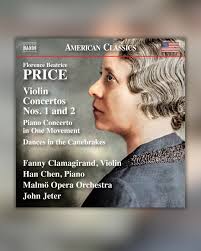 ✨COMING SOON✨ Conductor John Jeter presents a new recording of music by  Florence Beatrice Price, featuring her violin concertos, piano concerto and  'Dances in the Canebrakes'. Featuring the award-winning and remarkable  violinist