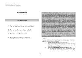 Es gibt eine firmenbezeichnung, jedoch ohne zusatz wie e.k. Https Tu Dresden De Gsw Phil Irget Jfoeffl12 Ressourcen Dateien Lehre Sommersemester 2017 Guski Losungen Handels Und Gesellschaftsrecht Pdf