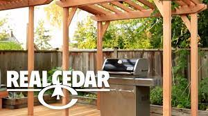How To Build Bbq Cover Realcedar Com Pergola Ideas For Patio Pergola Pergola Plans