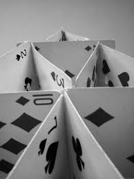 Birds Eye View Photography Black And White Card House From Worm S Eye View Photography By Emma Ellis Birds Eye View Photography Composition Photography Perspective Photography