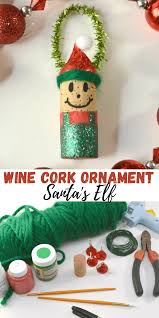 As i type this, i am actually listening to some wonderful christmas music. Santas Elf Wine Cork Ornaments Dine Dream Discover