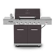 deluxe 6 burner gas grill with