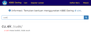 We hope this will help you in learning languages. Acuh Tak Acuh Mengoceh