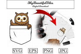 Download Owl Pocket Illustration Graphic By Mybeautifulfiles Creative Fabrica SVG Cut Files