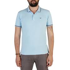 Emporio Armani Polo Shirt Light Blue Armani Polo Armani Men Polo Shirt