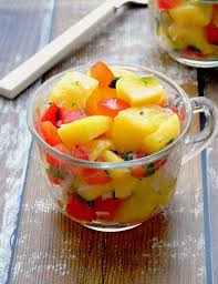 Salade De Mangue Epicee Recette Salade De Fruits Cuisine Cuisine Creole