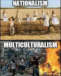 Nationalism Vs Multicultural Fotografie